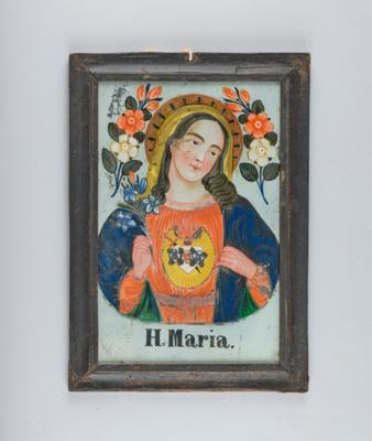 Hinterglasbild, Herz Maria, - Una Collezione dalla Stiria III