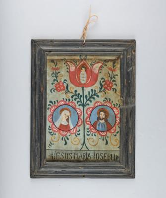 Hinterglasbild, "Jesus : Maria : Josebh", - Una Collezione dalla Stiria III