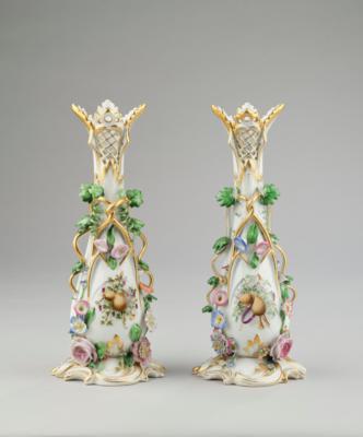 Paar Vasen, Kaiserl. Manufaktur, Wien 1843, - Una Collezione dalla Stiria III