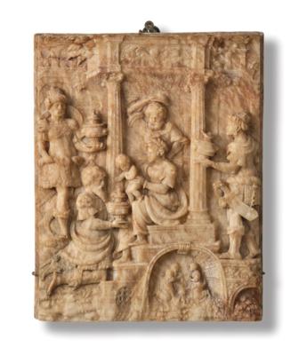 Anbetung der Könige Alabaster Relief, - Möbel, Antiquitäten, Glas & Porzellan