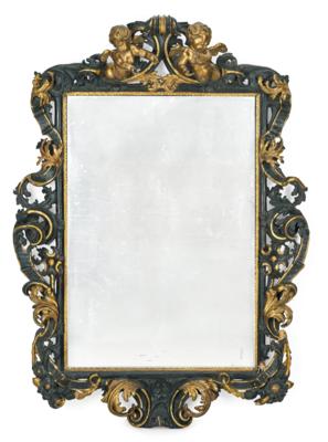 An Exceptionally Large Wall Mirror in Florentine Style, - Furniture, Works of Art, Glass & Porcelain