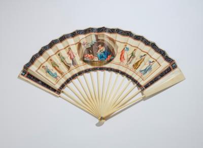 Camillo Buti (Italy 1747-1808), Folding Fan, Signed and Dated Roma 179(?), - Mobili e anitiquariato, vetri e porcellane