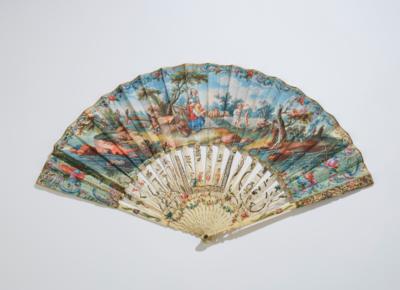 A Folding Fan, France or Netherlands, c. 1760, - Mobili e anitiquariato, vetri e porcellane