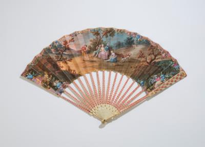 A Folding Fan, France c. 1770/80, - Mobili e anitiquariato, vetri e porcellane