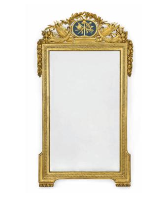 A Large Salon Mirror, - Mobili e anitiquariato, vetri e porcellane