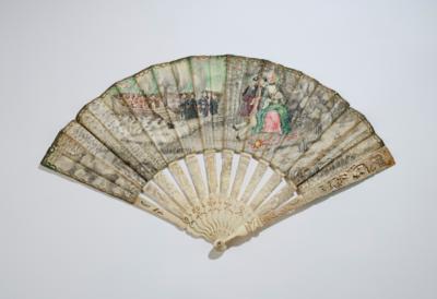 A Wedding or Engagement Fan, c. 1750/60, - Mobili e anitiquariato, vetri e porcellane
