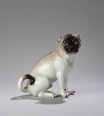 A Pug Dog, Meissen c. 1745, - Mobili e anitiquariato, vetri e porcellane