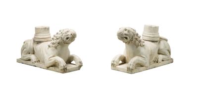 A Pair of Portal Lions - Nábytek, starožitnosti, sklo a porcelán