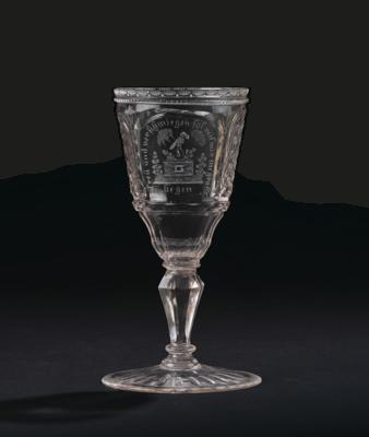 A Goblet, Silesia c. 1740, - Furniture, Works of Art, Glass & Porcelain