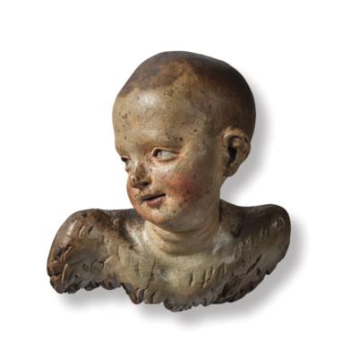 A Rococo Angel’s Head, - Mobili e anitiquariato, vetri e porcellane
