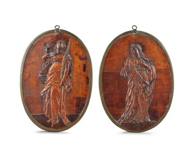 Two Eger Relief Inlays, attributed to Adam Eck (1604 - 1664), - Furniture, Works of Art, Glass & Porcelain