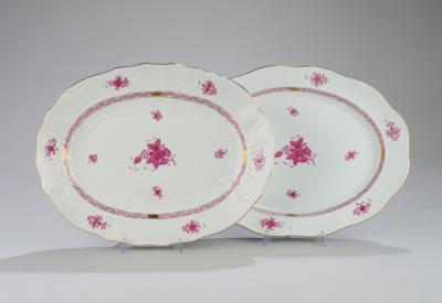 Herend - 2 Oval Platters 41 x 31 cm, - Vídeňská Sbírka II