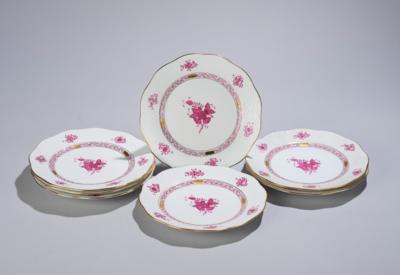 Herend - 7 Hors d’Oeuvre Plates diameter 20.5 cm, - Una Collezione Viennese II