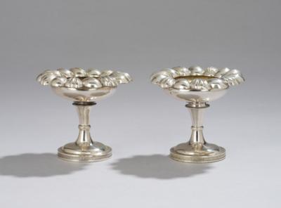 A Pair of Viennese Biedermeier Condiment Bowls, - Vídeňská Sbírka II