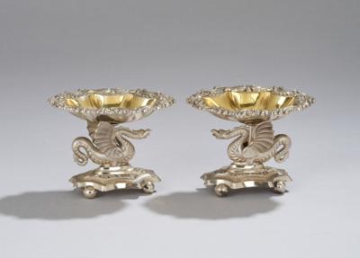A Pair of Viennese Biedermeier Condiment Bowls, - A Viennese Collection II
