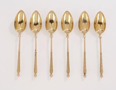 6 Tea Spoons, - A Viennese Collection III