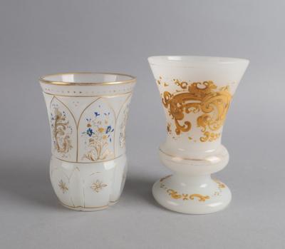A Beaker and a Footed Beaker, Bohemia, c. 1850/60, - A Viennese Collection III