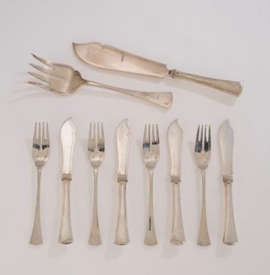 A Budapest Fish Cutlery Set for 12 Persons, - Una Collezione Viennese III
