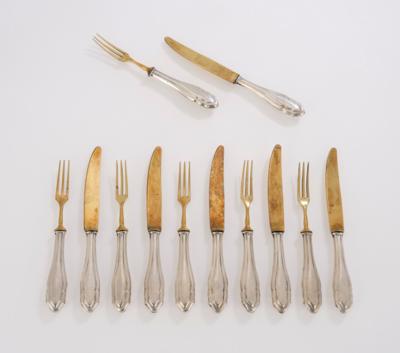 A Budapest Fruit Cutlery Set for 6 Persons, - Vídeňská Sbírka III