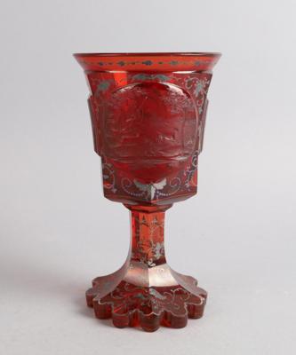 A Footed Beaker, Bohemia, Mid-19th Century, - Vídeňská Sbírka III