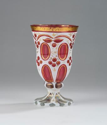 A Footed Beaker, Bohemia c. 1850/60, - Vídeňská Sbírka III