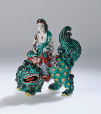 A Kannon Sitting on a Shishi, Japan, 20th Century, - Vídeňská Sbírka III