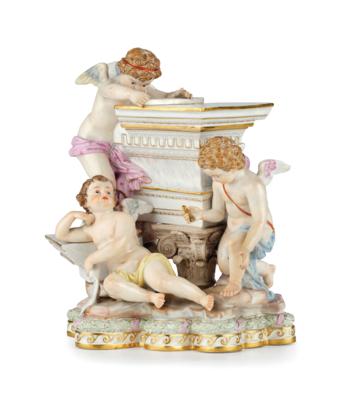 An Allegory of Architecture, Meissen, Second Half of the 19th Century, - Mobili e antiquariato, vetri e porcellane