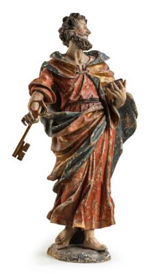 A Baroque Saint Peter, - Furniture, Works of Art, Glass & Porcelain