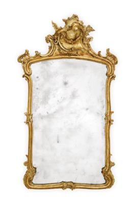 A Large Baroque Wall Mirror, - Nábytek, starožitnosti, sklo a porcelán