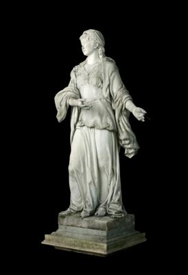 Johann Kalmsteiner (Sarnthein 1845 - 1897 Vienna) - Young Lady Standing, - Furniture, Works of Art, Glass & Porcelain