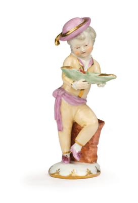 A Boy with a Boat, Imperial Manufactory, Vienna c. 1765/70, - Furniture, Works of Art, Glass & Porcelain