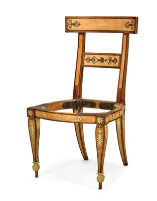 A Museum-Quality Late-Empire Chair, - Nábytek, starožitnosti, sklo a porcelán