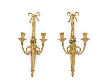 A Pair of Appliques, - Furniture, Works of Art, Glass & Porcelain