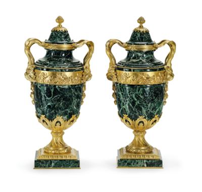 A Pair of Decorative Vases, - Furniture, Works of Art, Glass & Porcelain