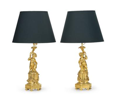 A Pair of Table Lamps, - Mobili e antiquariato, vetri e porcellane