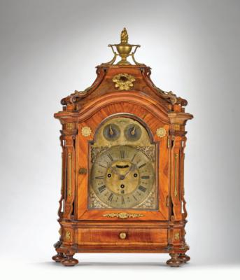 A Salzburg Baroque Bracket Clock (Stockuhr) “Joseph Christoph Schmid, fecit Salzburg”, - Furniture, Works of Art, Glass & Porcelain