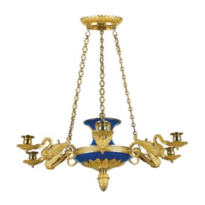An Unusual Empire Candle Chandelier, - Furniture, Works of Art, Glass & Porcelain