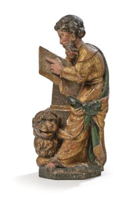 Hl. Evangelist Markus, Italien um 1600, - Möbel, Antiquitäten, Glas & Porzellan