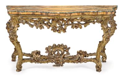An Italian Baroque Console Table, - Nábytek, starožitnosti, sklo a porcelán
