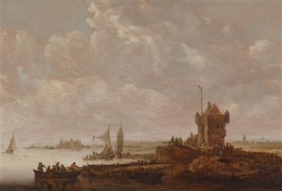 Maniera di Jan van Goyen - Dipinti antichi