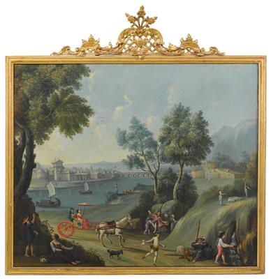 Venezianische Schule, 18. Jahrhundert - drei Gemälde (3) - Alte Meister
