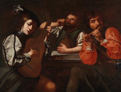 Caravaggesque School, 17th Century - Old Master Paintings