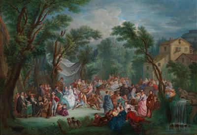 Follower of Louis Joseph Watteau – a pair (2) - Obrazy starých mistrů