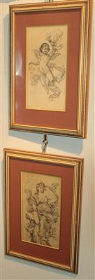 Daniel Hock - Disegni e stampe fino al 1900, acquarelli e miniature