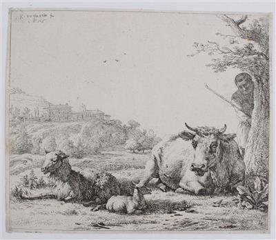 Karel Dujardin - Disegni e stampe fino al 1900, acquarelli e miniature