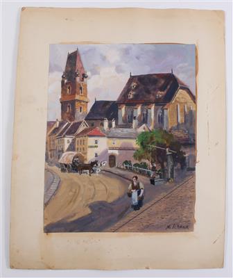 M. Schenk, Österreich um 1920 - Akvarely a miniatury