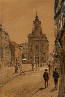 Wien, um 1920 - Akvarely a miniatury