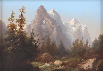 Hubert Sattler zugeschrieben/attributed (1817-1904) Im Hochgebirge, - Paintings