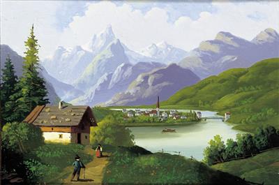 Hubert Sattler zugeschrieben/attributed (1817-1904) Motiv aus der Schweiz, - Paintings