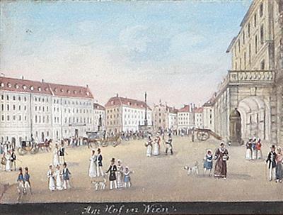 Balthasar Wigand Umkreis/Circle (1771-1846) Am Hof in Wien, - Master Drawings, Prints before 1900, Watercolours, Miniatures
